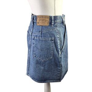 Vintage 1994 Pepe Jeans London Blue Denim Skirt Wraparound Jean Size 26 Y2K Boho
